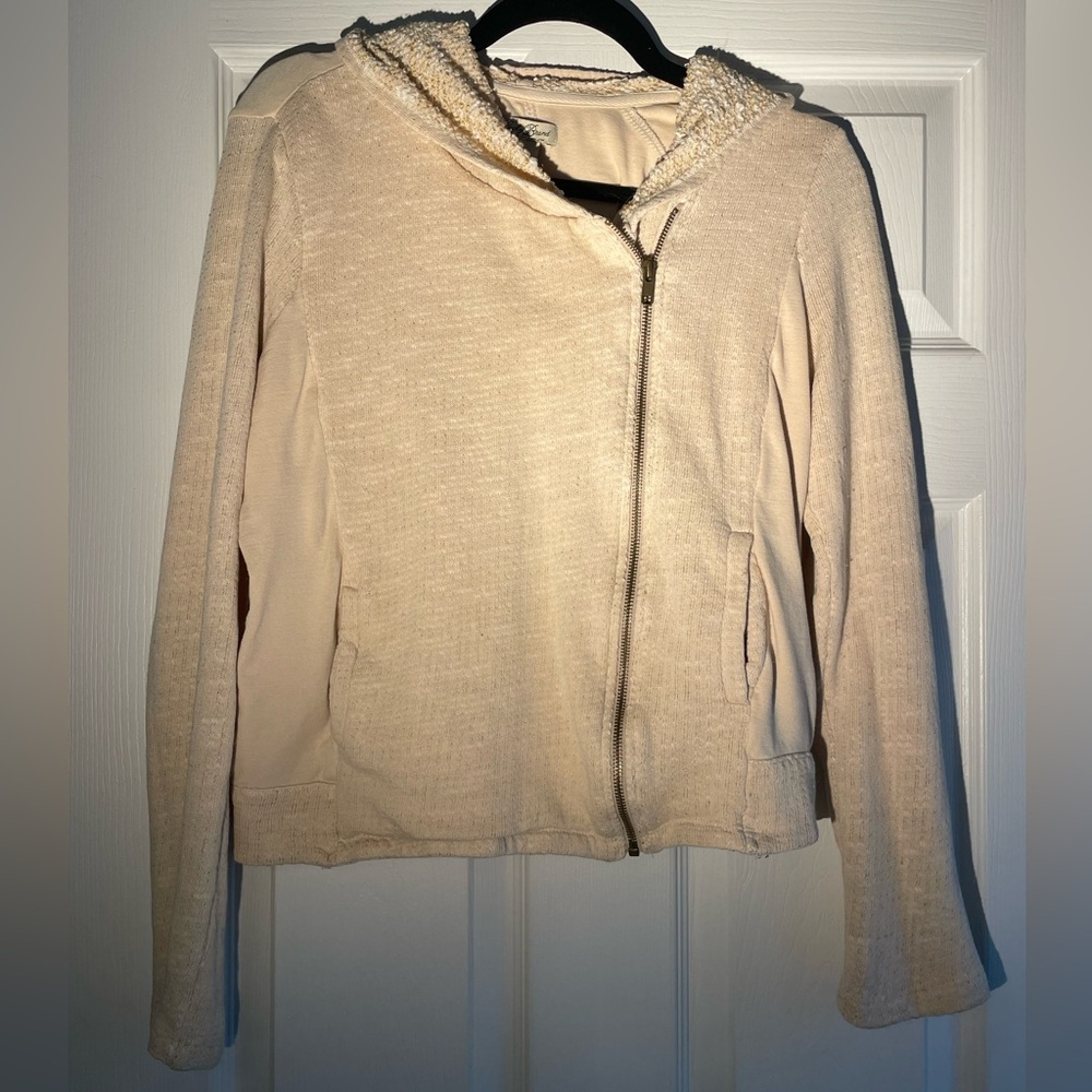Lucky Brand Cotton Motto Zip Hoodie